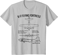 wwii us air force warplane b 17 bomber flying fortress t shirt summer cotton short sleeve o neck mens t shirt new s 3xl