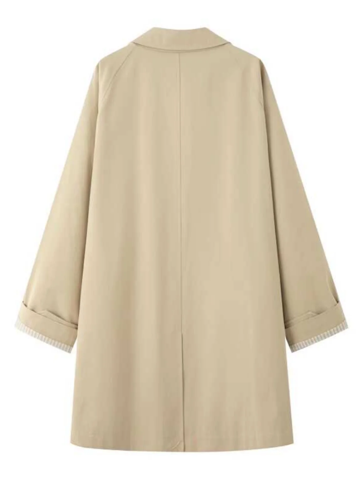 Тренч Same Sle with Mall Shifan Li Dema Kaki осень 2023 новая маленькая темпераментная верхняя