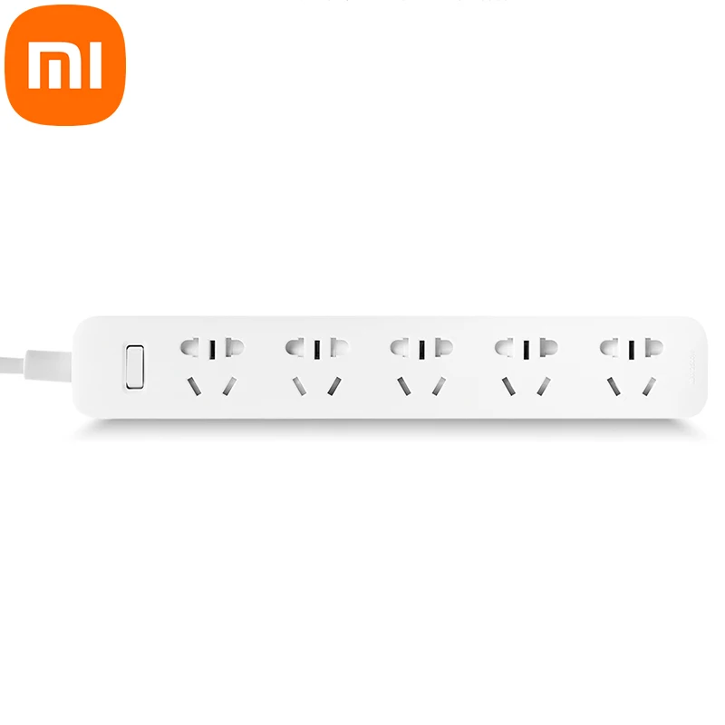 

Оригинальный удлинитель Xiaomi Power Strip 5, стандартная розетка 2500 Вт, 10 А, 250 В, 2 метра, удлинитель, электрический адаптер, множественная защита