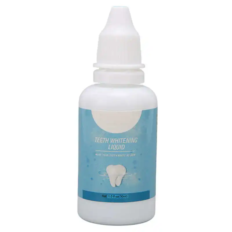 

Teeth Whitening Liquid Stain Remover Tooth Bleaching Liquid Easy Apply with Cotton Swab for Home