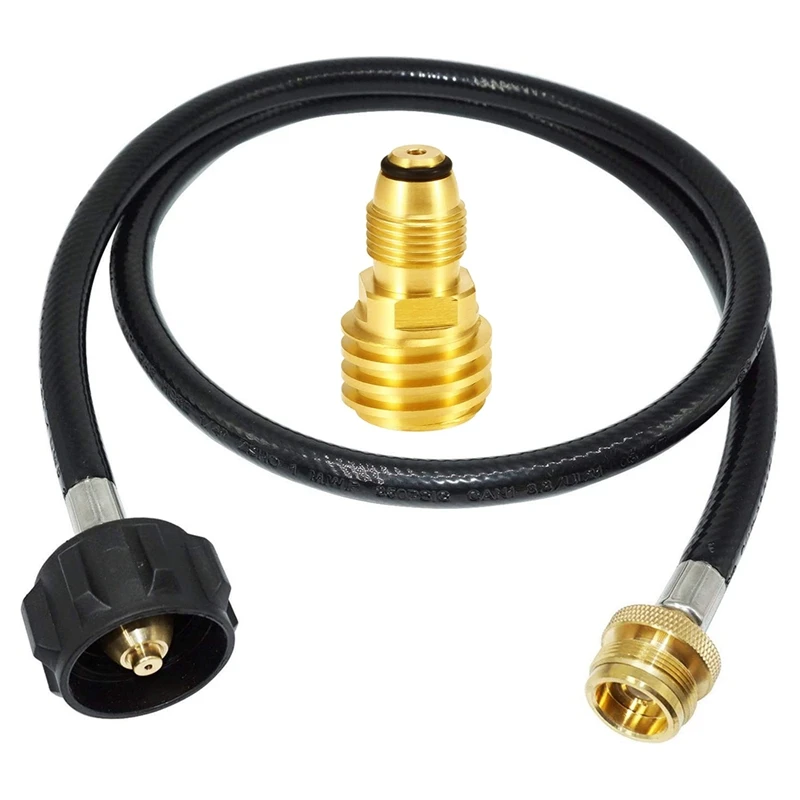 

3.6 Feet Propane Adapter Hose 1 Lb To 20 Lb Converter Replacement With Propane Tank Adapter Fit QCC1 / Type1 Tank