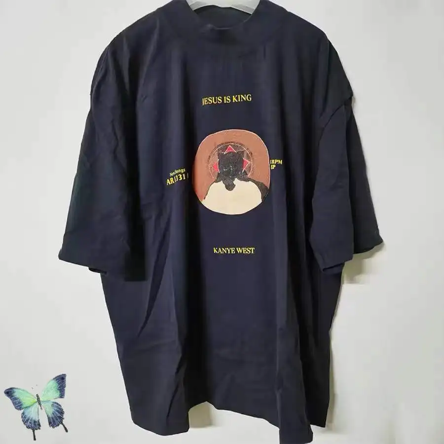 

Футболка Kanye с изображением Уэста, Иисуса короля, музыкальный фестиваль, мужские и женские мужские футболки