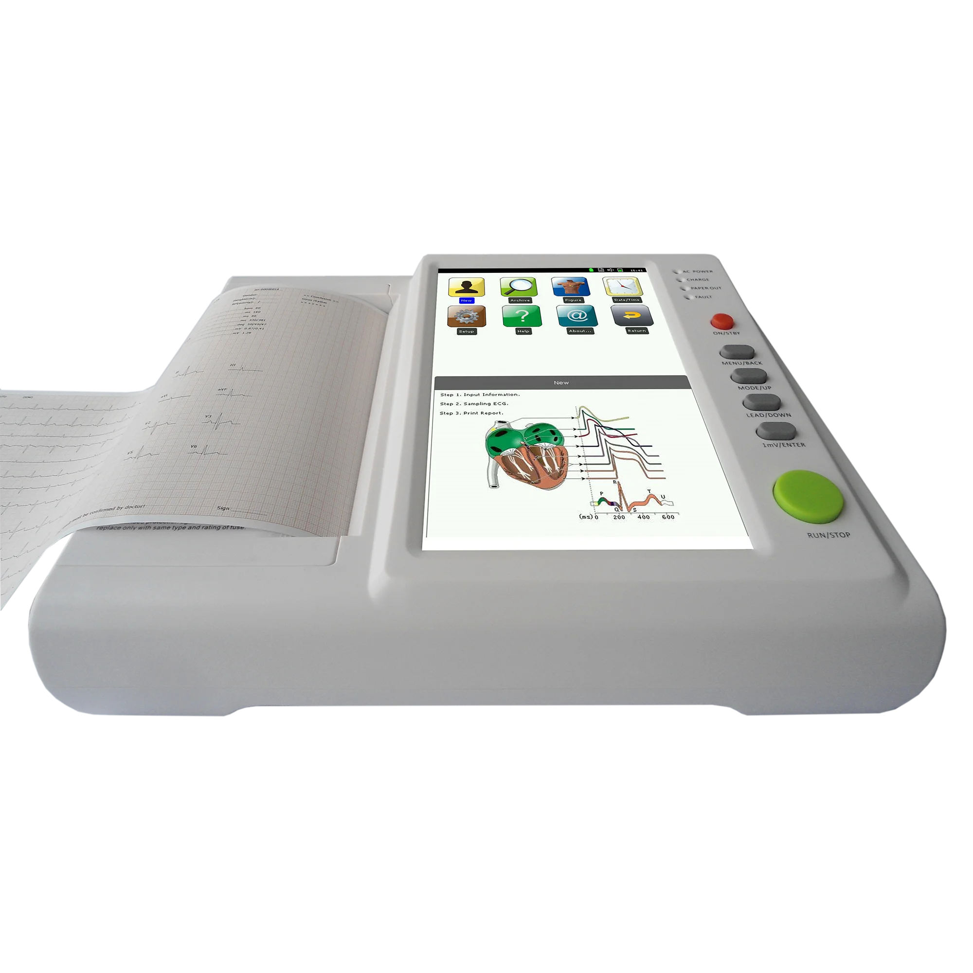 

Hot selling 3 6 12 channel portable electrocardiograph machine ECG machine for medical used