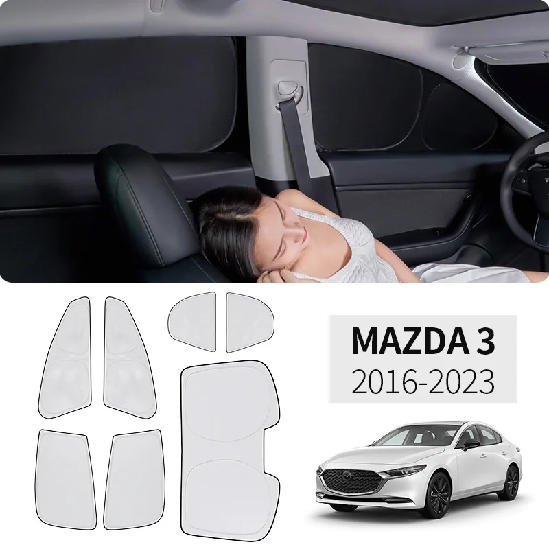 

For Mazda3 Car Sunshade Umbrella Car Sun Shade Protector Parasol Summer Sun Interior Windshield Protection Accessories