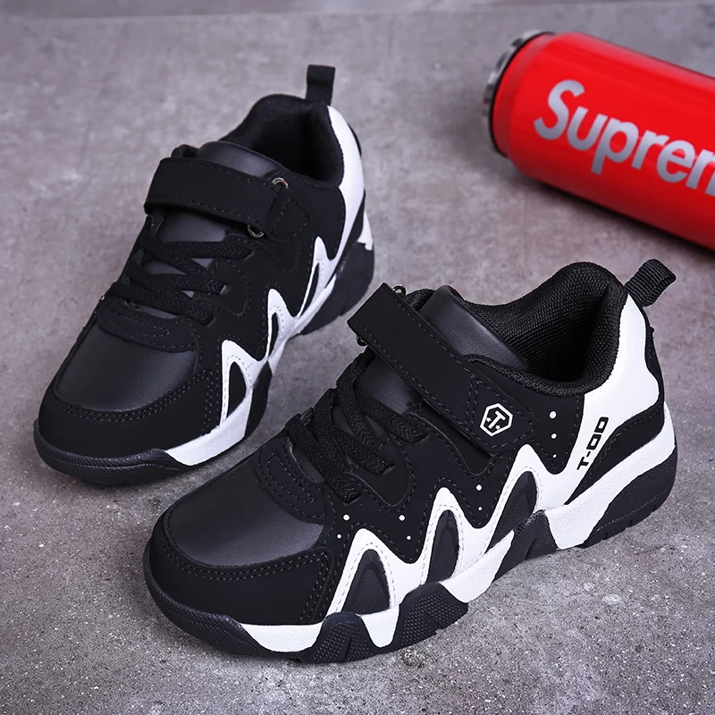 Kids Running Shoes for Boys New Spring Fashion Leather Casual Walking Sneakers Children Breathable Comfort Sport Shoes Outdoor