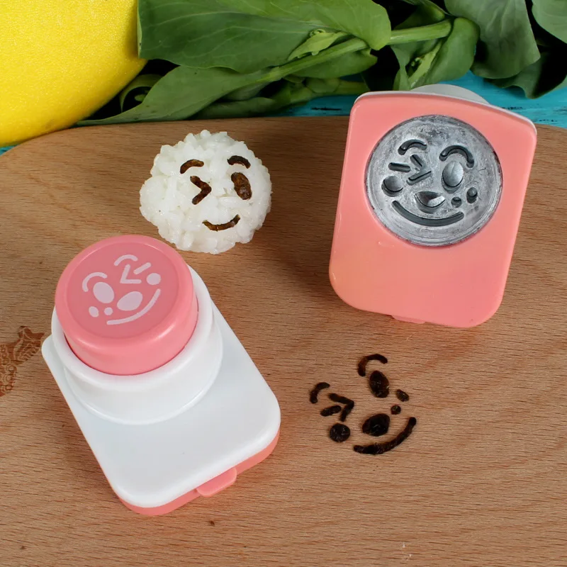

New DIY Sushi Tool Seaweed Nori Punch Cutter Smile Face Rice Ball Onigiri Mould Various Expressions Maker Bento Box Decoration