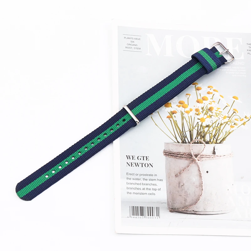 Men's Nylon watch strap 10mm12mm14mm16mm17mm18mm19mm20mm22mm watch accessories sports waterproof watch band women's chain buckle