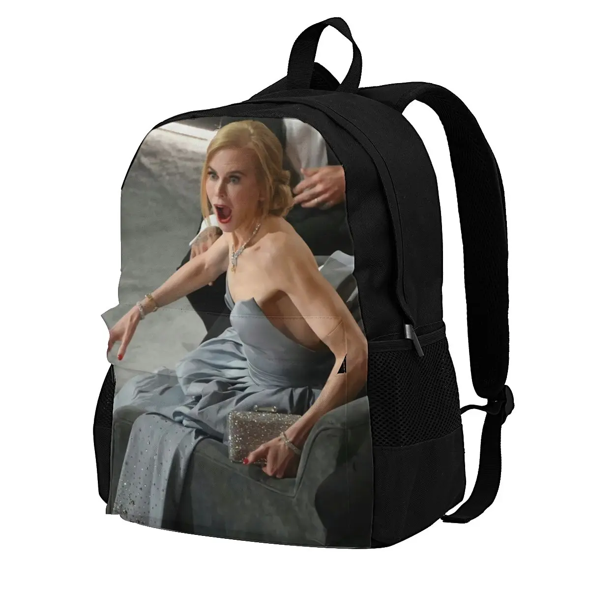 

Nicole Kidman Will Smith Slap Reaction Backpacks Oscar 2022 Polyester Summer Youth Backpack Print Leisure Bags