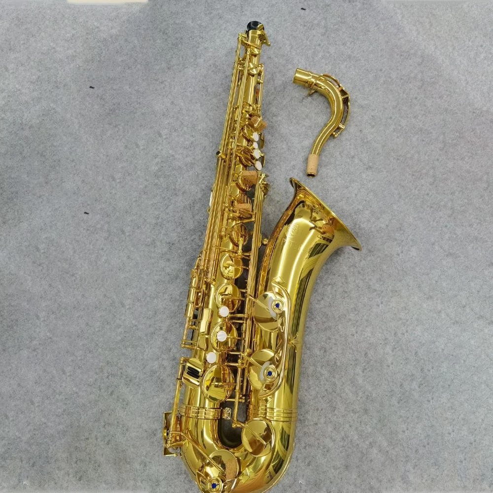 Юпитер Тенор-саксофон JTS-700Q Лакированное золото Латунь Bb Инструмент с