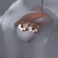 gmgyq the new personality design pearl earrings exquisite sweet commuter female style earrings for girls