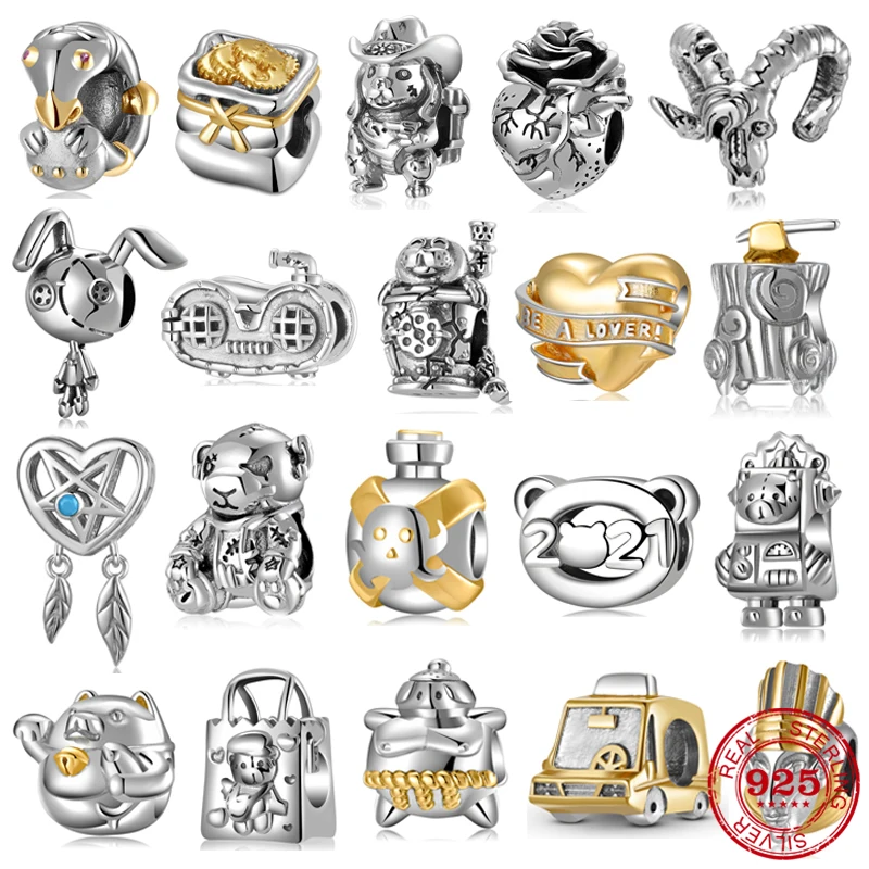 

Подвески, искусственные серебряные готические стильные механические крутые индивидуальные подвески, самодельные бусины для изготовления ...