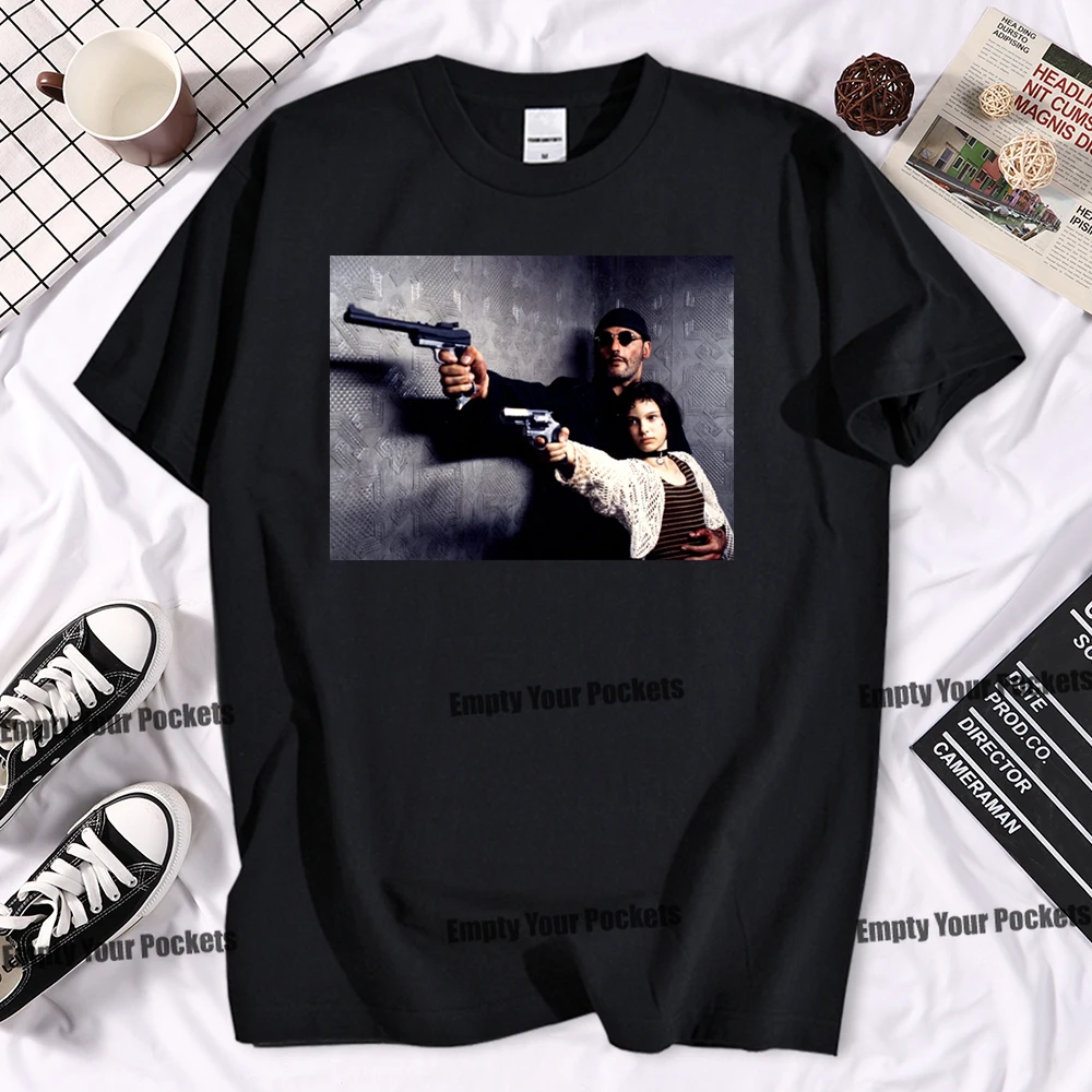 

Classic Movie Leon The Professional Print T Shirt Fashion Men Summer 100% Brand Short Sleeve Tshirt Funny Men'S Tv Tshirts