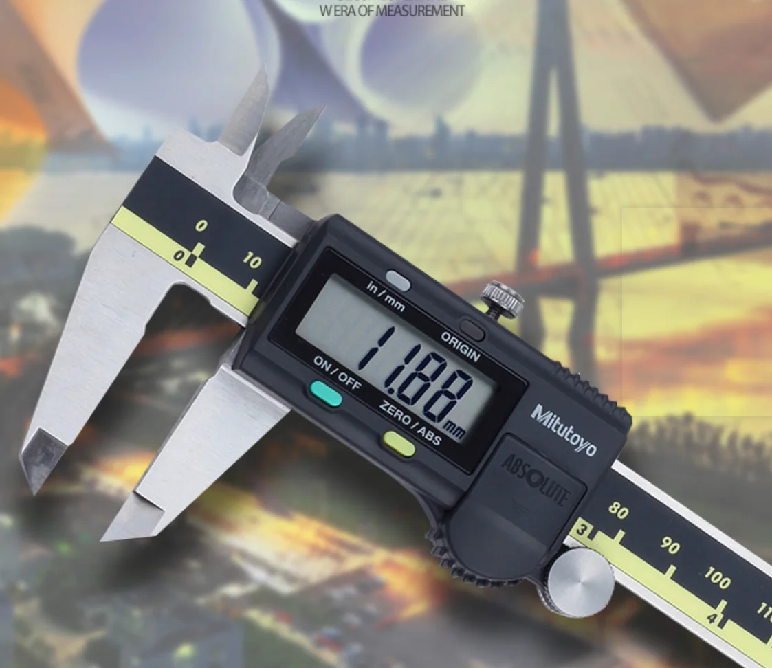 

Mitutoyo. inmm Caliper 0-12in 0-300mm 500-193-20 IN/MM Precision 0.01mm Vernier LCD Electronic Measurement Stainless Steel Tools