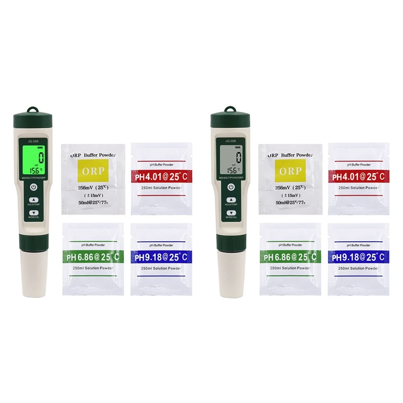 

10 In 1 Water Quality Tester PH/TDS/EC/SALT/TEMP/S.G/ORP/H2/Fertile/Resistivity Tester Pen For Aquarium Swimming Pool