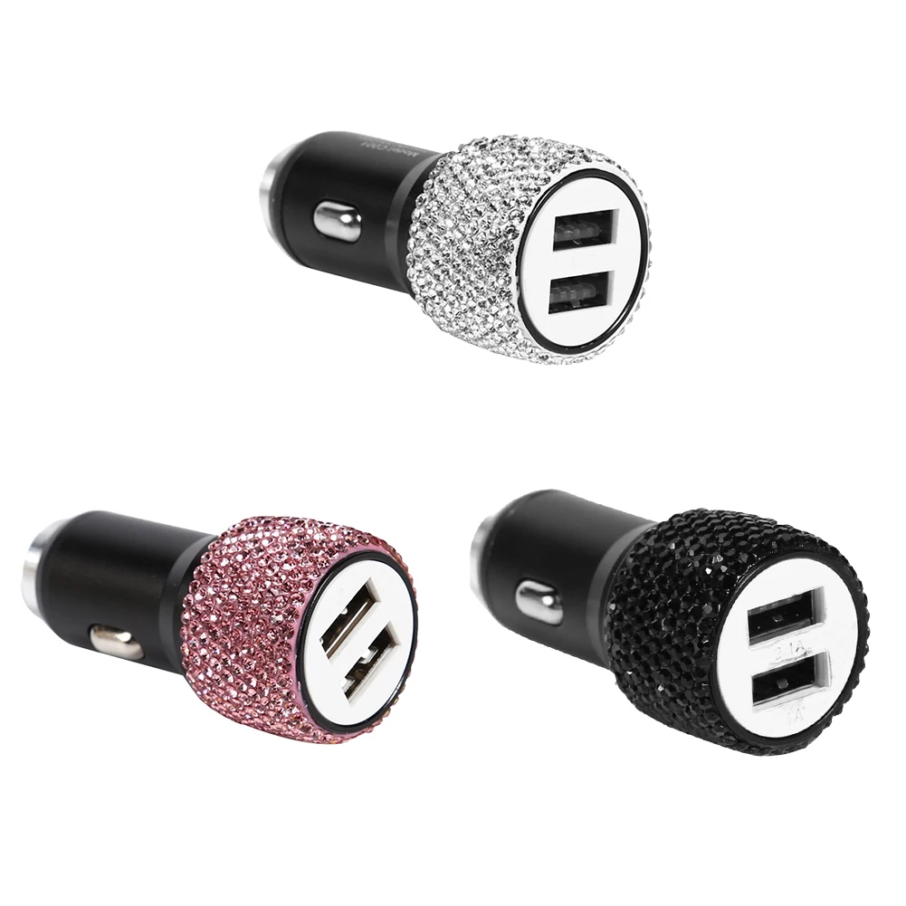 

2 в 1 Автомобильное зарядное устройство DC 12-24 В с двумя USB-портами