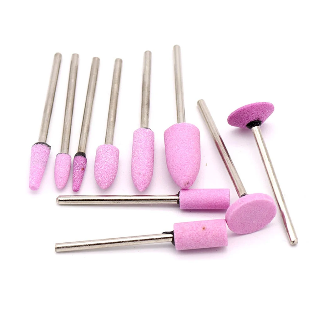 10 шт. абразивный монтажный камень Хромовый корундовый вращающийся инструмент