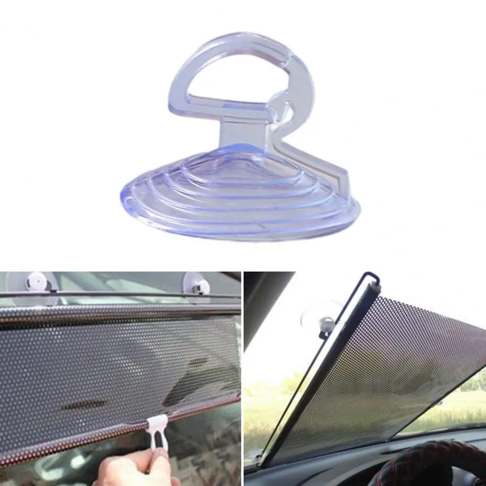 

20Pcs Practical 3.5cm Car Sunshade Clear Sucker Hook Wide Application Sucker Good Bearing Capacity Home Improvement