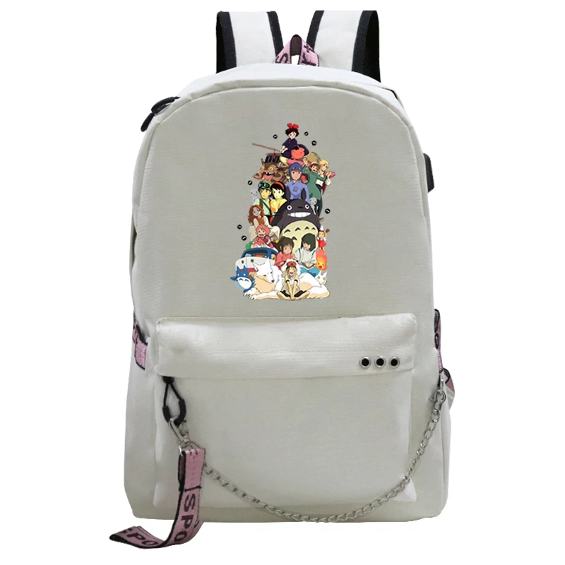 

Kiki's Delivery Service Laptop Bags Hayao Miyazaki Anime Backpacks Sac A Dos Mochila Hombre Casual Bolsos Mujer School Backpack