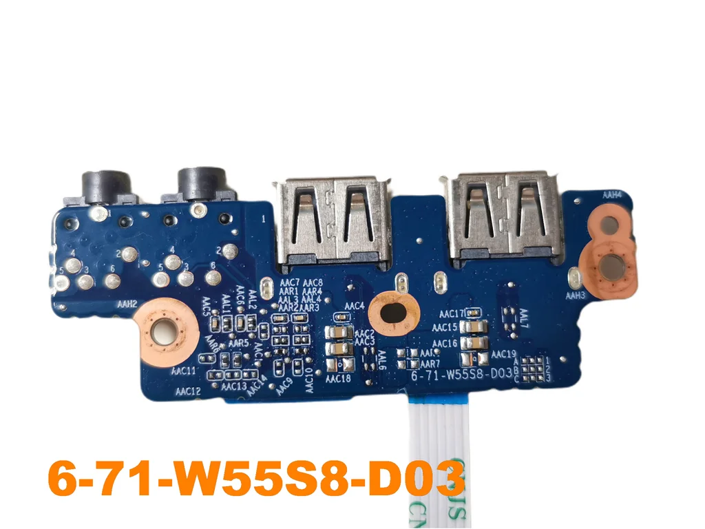 Original for STONECLEVO NT310-H W550SU USB AUDIO PORT BOARD 6-71-W55S8-D03 tested good free shipping