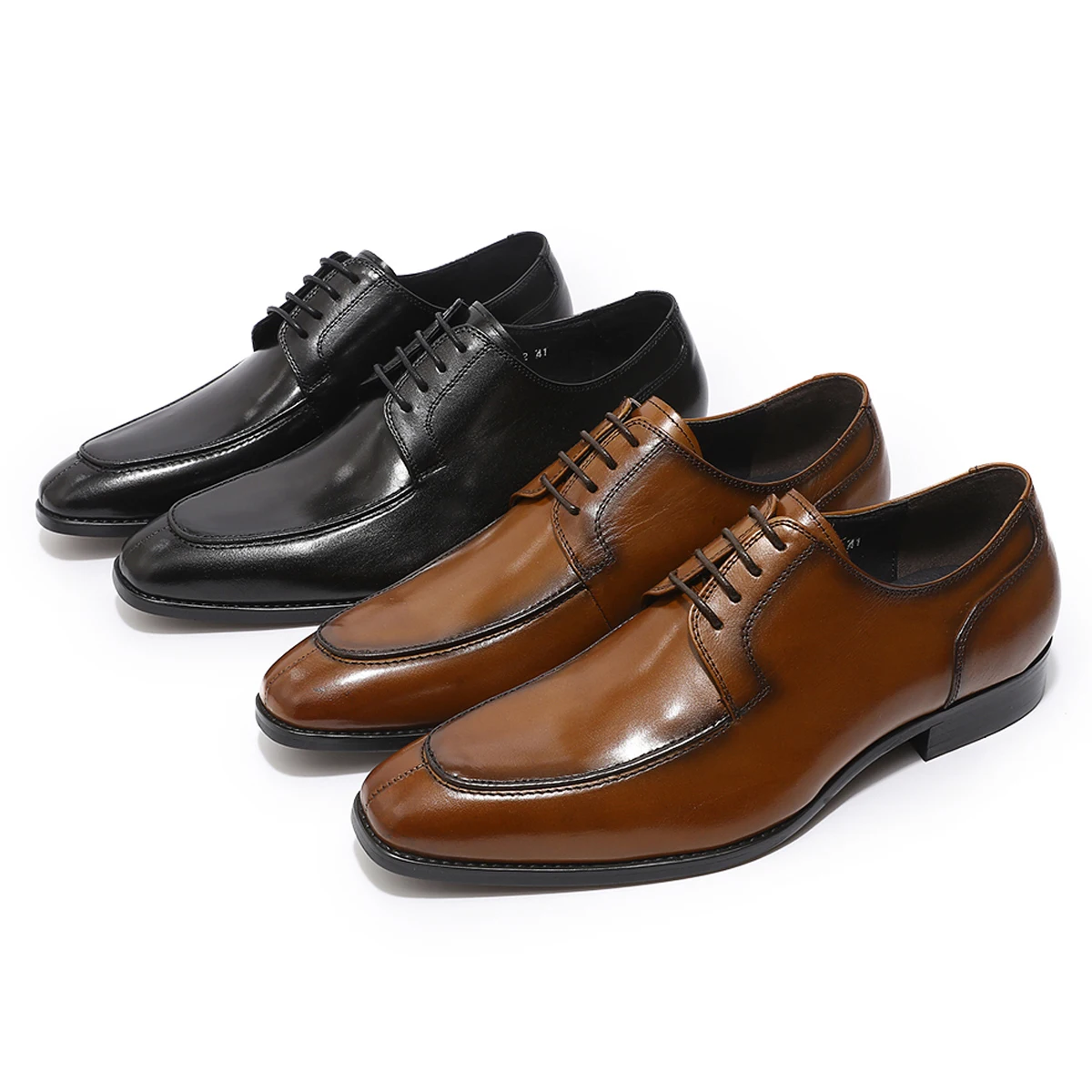

Мужские туфли-оксфорды из натуральной кожи, весенние туфли ручной работы с квадратным носком, слипоны, повседневные британские туфли для мужчин, деловые повседневные ботинки