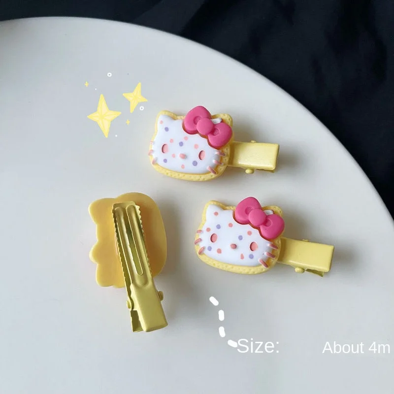 Аксессуары для волос Hello Kitty зажим с акулой мультяшный аниме Ins милый мини детский