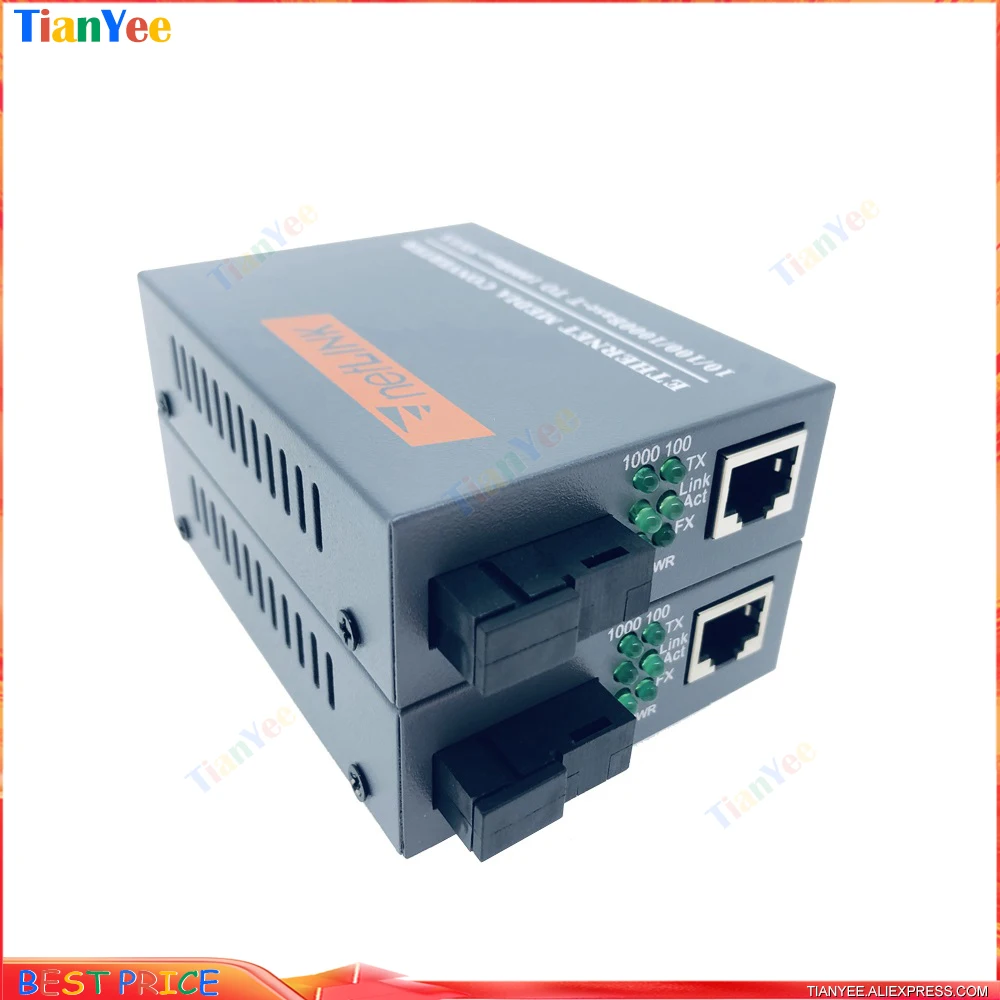 X1pair GE HTB-GS-03 гигабитный волоконный медиа-конвертер 1000 Мбит/с 10/100