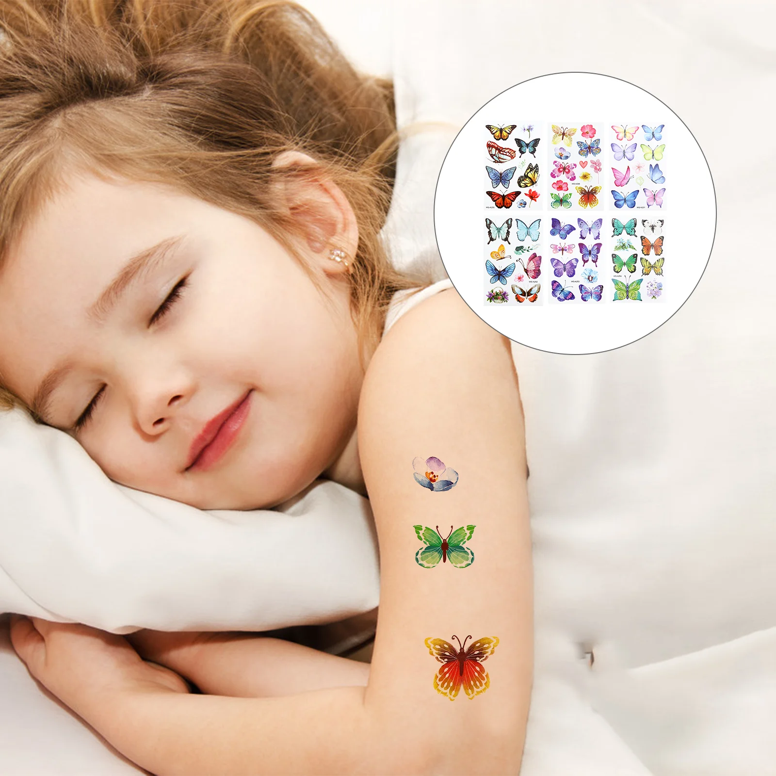 

Butterfly Tattoo Stickers Adornment Decoration Tattoos Butterflies Neck Ankle Arm Feet Cartoon Body