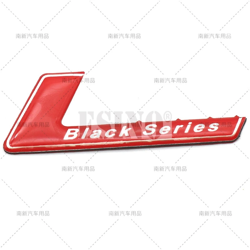 

Стайлинг автомобиля, черная серия, 3D алюминиевая клейкая эмблема, значок на заднее крыло, автоаксессуар для Mercedes Benz C63 SL65 GT SLS