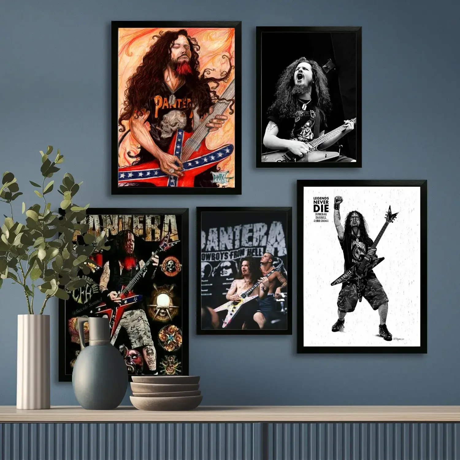 Dimebag darrell холст художественный постер и настенное искусство печать с