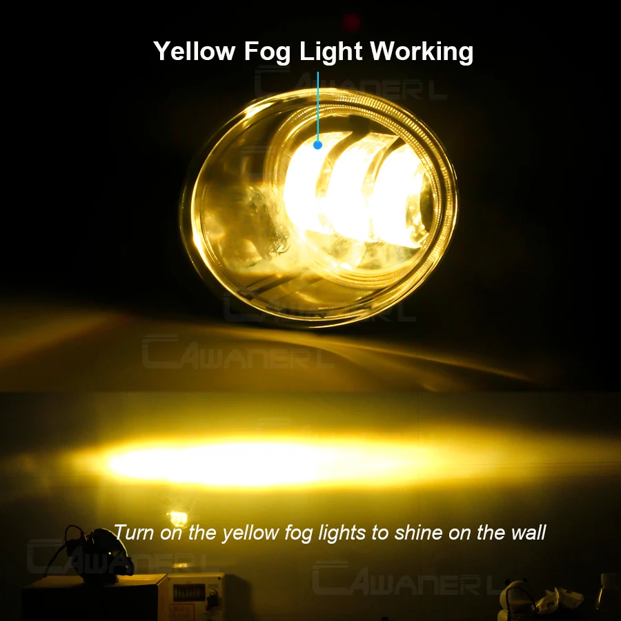 2 х 30 Вт светодиодные противотуманные фары в сборе Angel Eye DRL H11 Автомобильные