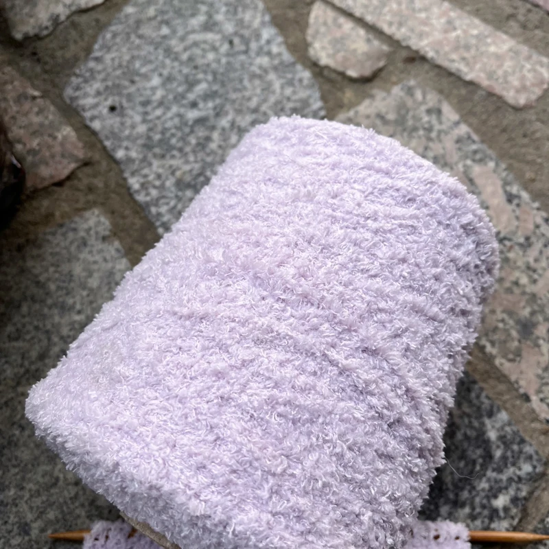 500 г уникальная светильник-фиолетовая плюшевая Коралловая флисовая пряжа для