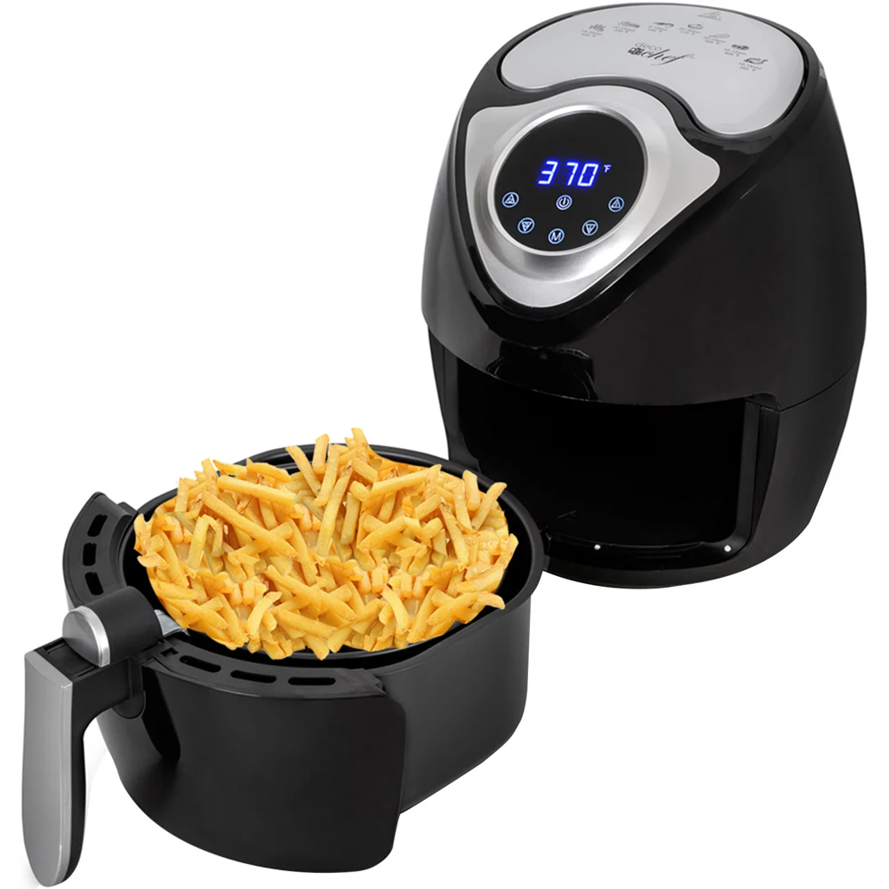 

DAIRFR 3.7QT Electric Oil-Free Digital Air Fryer for Healthy Frying (Renewed)