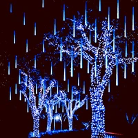 3050cm 8 tubes meteor shower led string lights fairy garden street garlands christmas tree decor outdoor navidad wedding lights