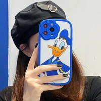suitable for apple 11 12 13 pro max lens stereo flower donald duckdaisy mobile phone shell phone case