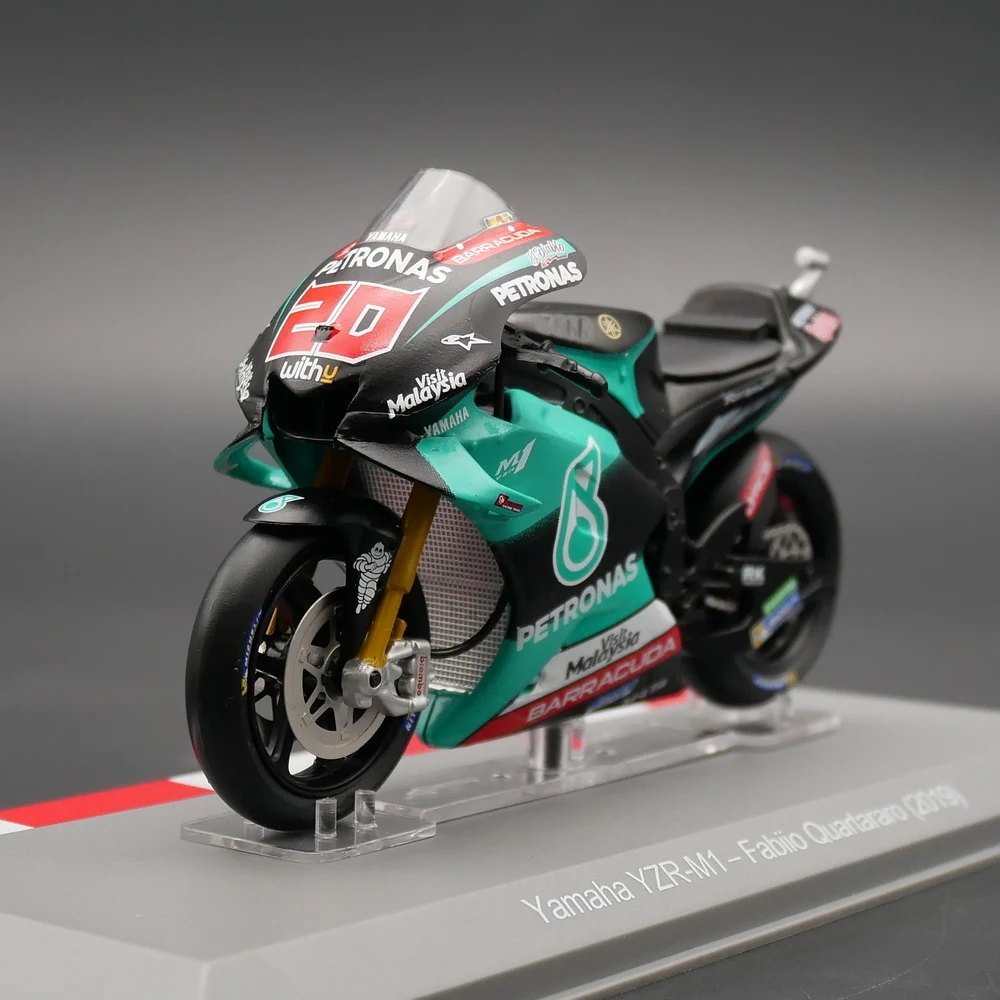 IXO 1:18 Moto GP 2019 Yamaha YZR M1 Fabiio Quartararo Diecast Motorcycle Model