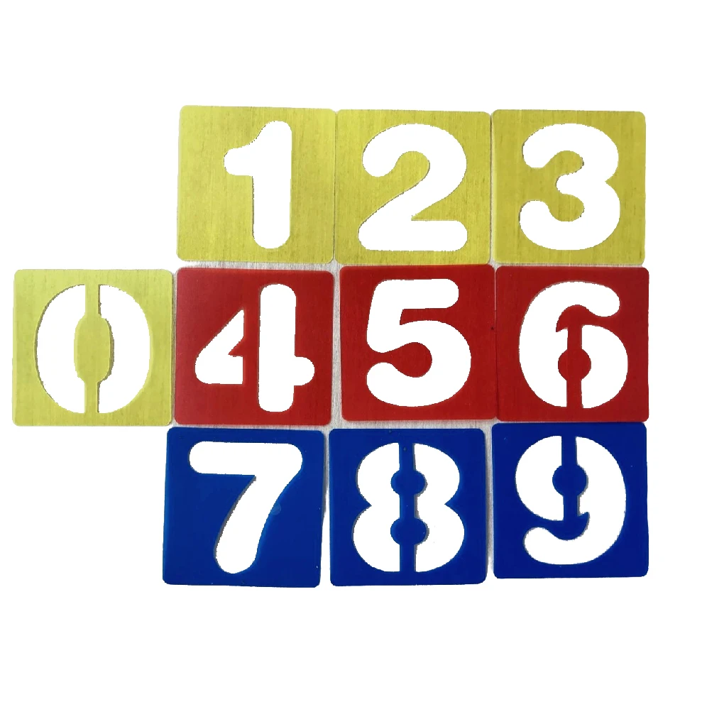 

10 Pieces Stencils for Painting Alphabet and Number Template Reusable