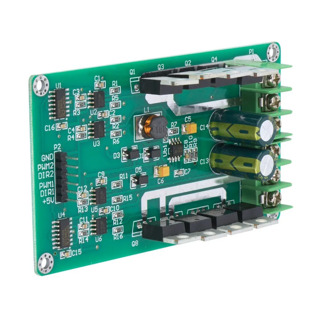 Фото IRF3205 Плата модуля драйвера двойного двигателя MOSFET 3-36 В 10 А Пиковая 30 А H-мост Чип драйвера постоянного тока H-моста 10 А Модуль драйвера двигателя №3