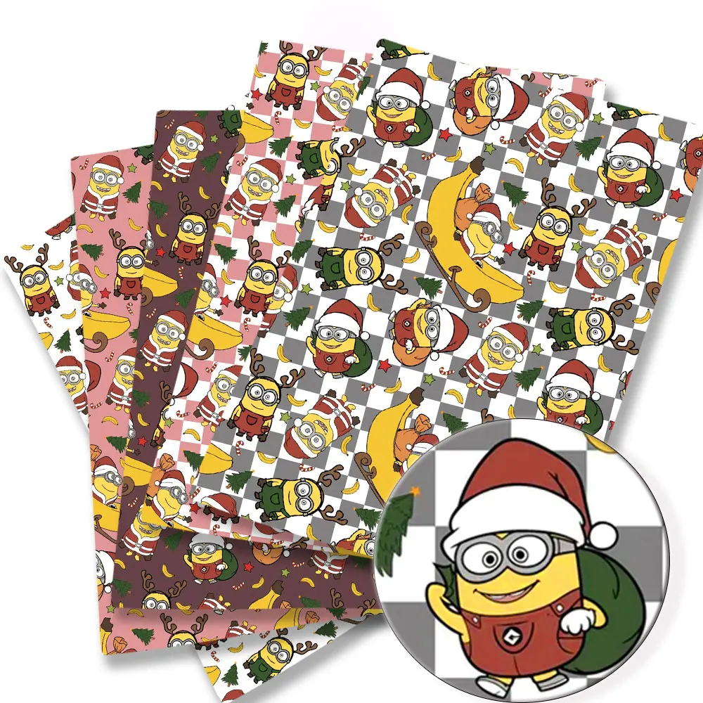 Хлопковая ткань в стиле пэчворк BEAST KINGDOM с миньонами из мультфильмов детский