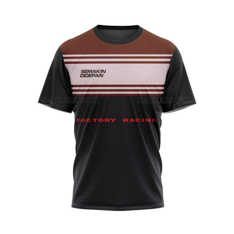 

2021 For Yamaha Factory Racing Team Motorcycle Superbike T-Shirt Men's Short Quick Dry Breathable Do Not Fade Jerseys