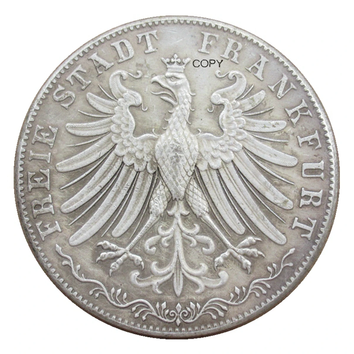 

Посеребренная декоративная монета Германия 1855