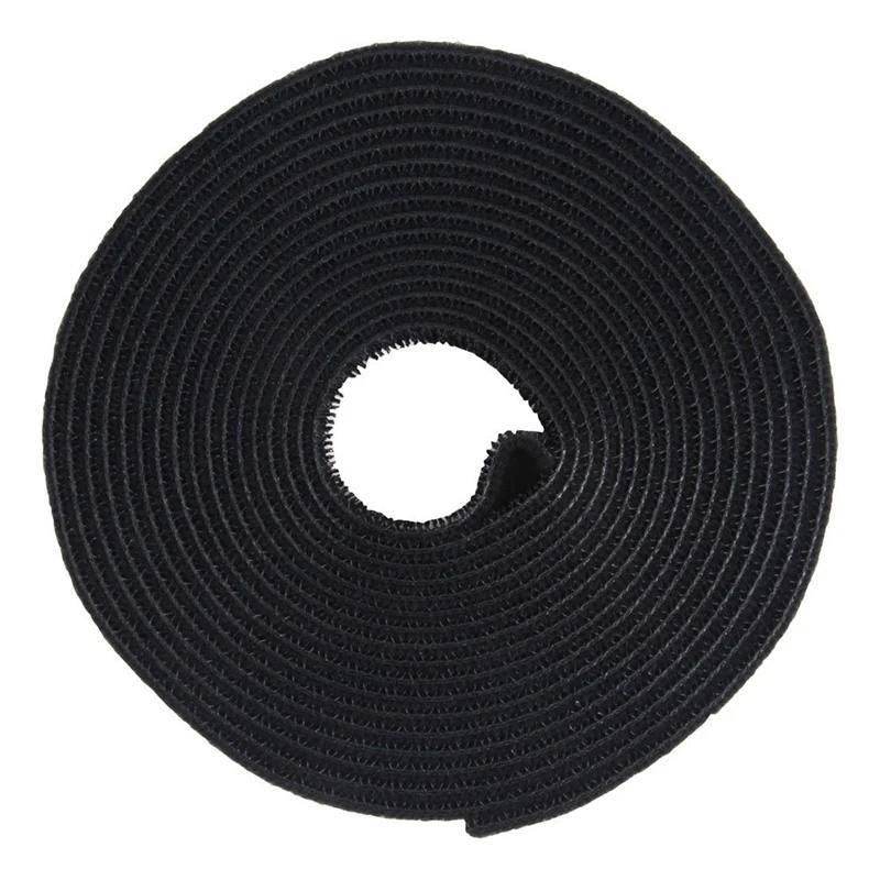 

Utility Nylon Double-sided Black Hook & Loop Fastening Tape Strip Cable Tie Roll