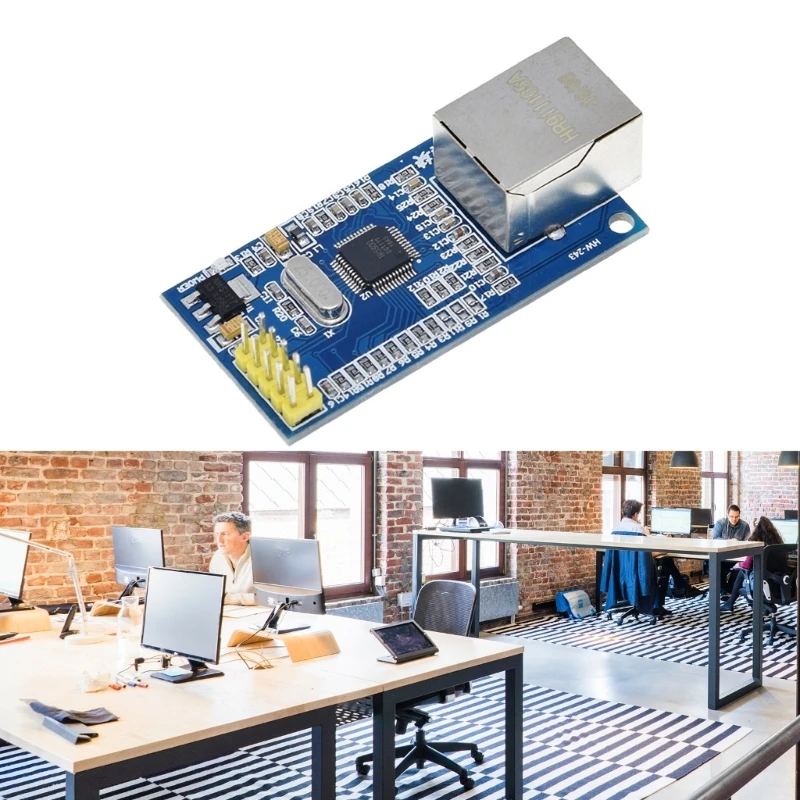 USR-ES1 W5500 SPI в LAN Ethernet сетевой модуль конвертер TCP IP 51/STM32 интерфейс W5100 для Arduino Прямая