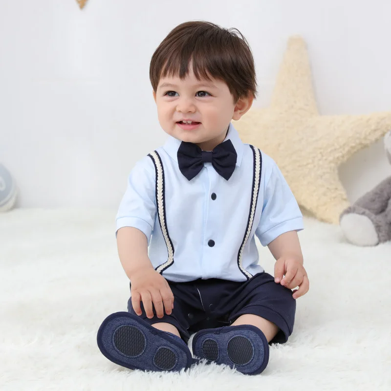 New Boys Clothings Summer Baby's Rompers Baby Boy Outfit One-Pieces Bodysuits Baby Clothes Gentleman