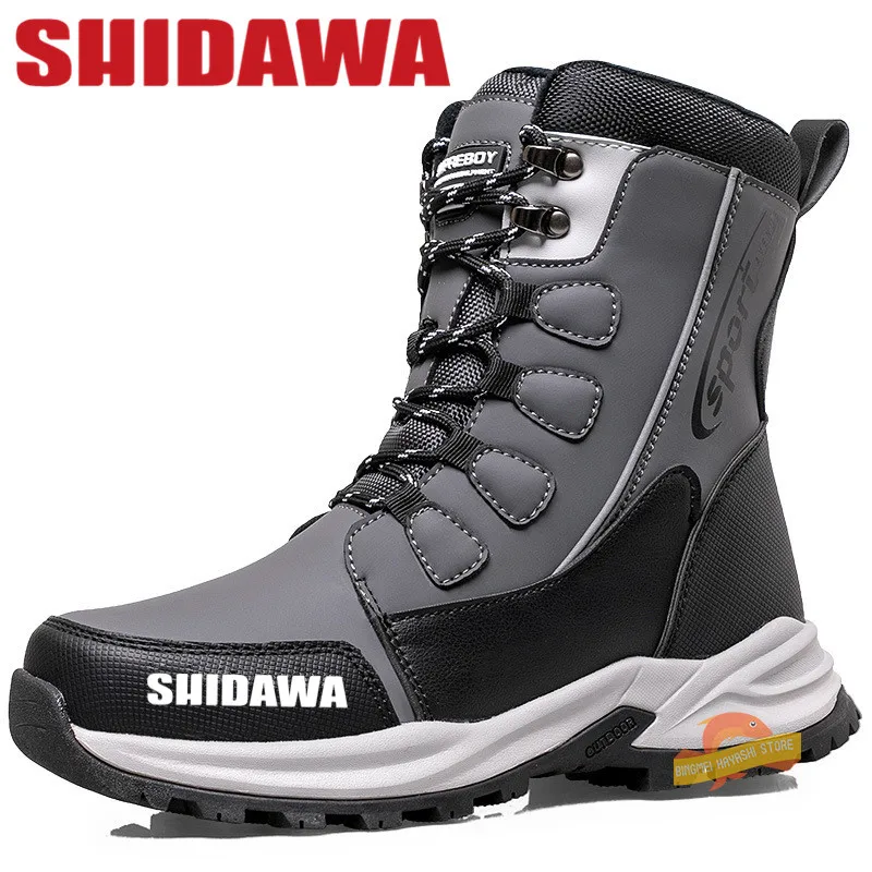 Мужская обувь SHIDAWA зимние плюшевые утолщенные сапоги трендовые Высокие Ботинки