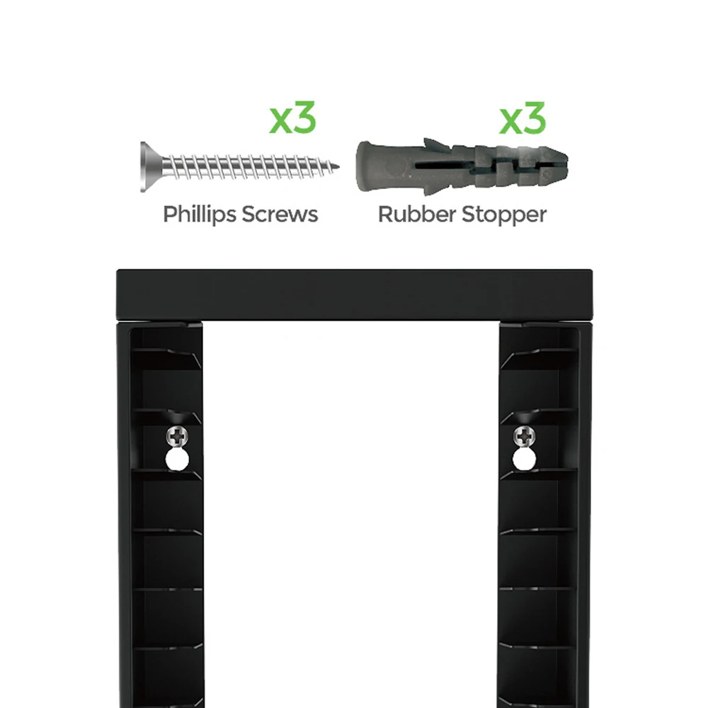 Настенный держатель-органайзер для видеоигр совместимый с PS5/PS4/PS3/Xbox360/Xbox One/Nintendo