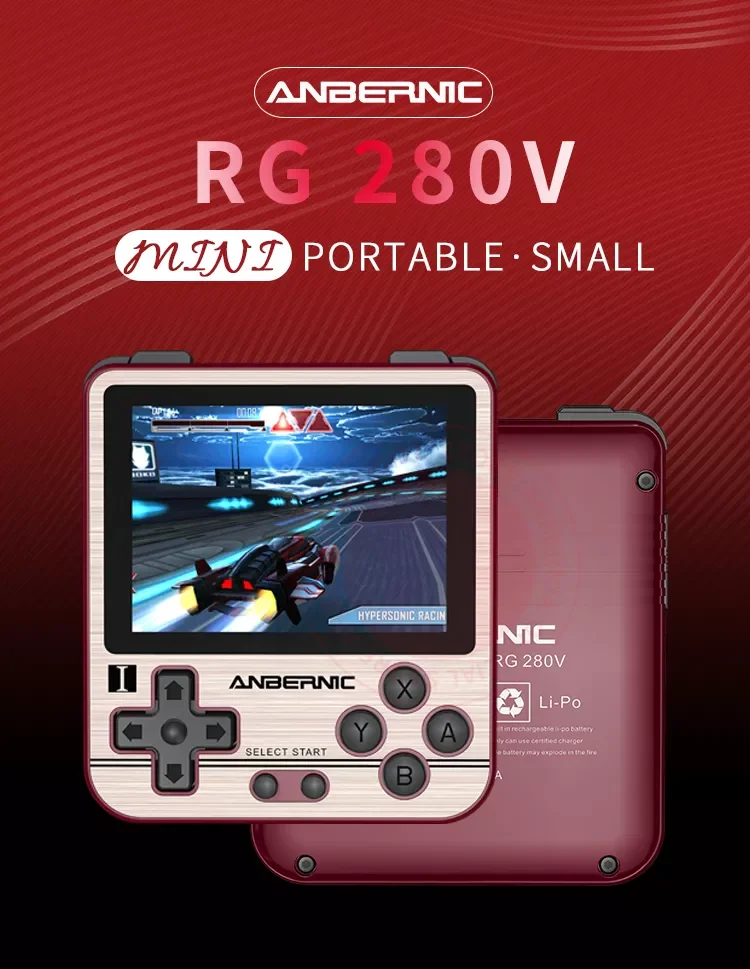 

2023ANBERNIC RG280V 2.8 inch Handheld Game Player Open Source 128G 10000 PS1 PCE Retro Mini Video Gaming Console Pocket Game Pla