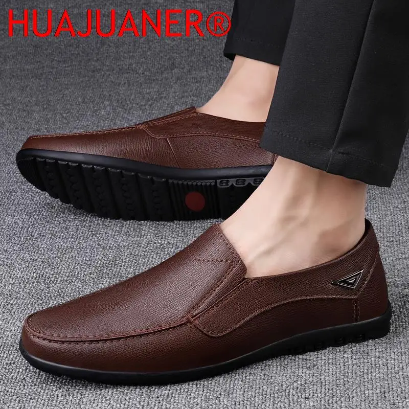 

2022 Trend Footwear Fashion Slip on Soft Adult Design Moccasin Shoes for Man Genuine Casual Leather Male Shoes Loafers