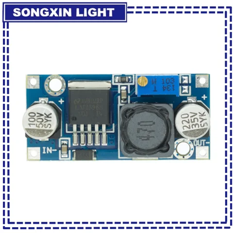 Понижающий модуль LM2596, Регулируемый понижающий модуль питания LM2596S DC-DC 1,5 В-35 В, 3,3 В/5 В/12 В/24 В
