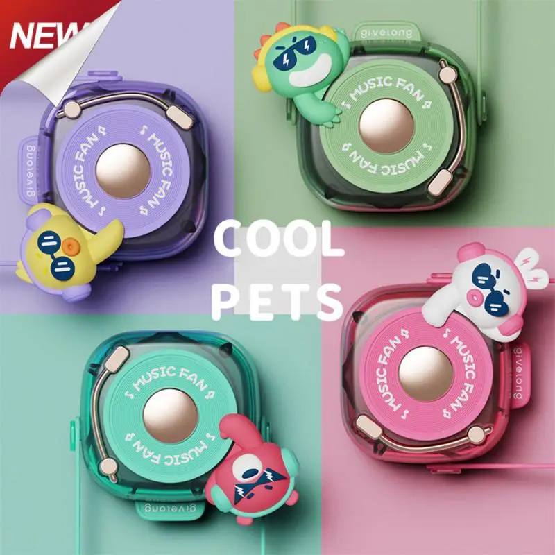 

Mini Cooling Fan Fall-proof Durable Portable Mini Fan Lanyard Removal Polychromatic Hanging Neck Fan Outdoor Cooling Fans Single