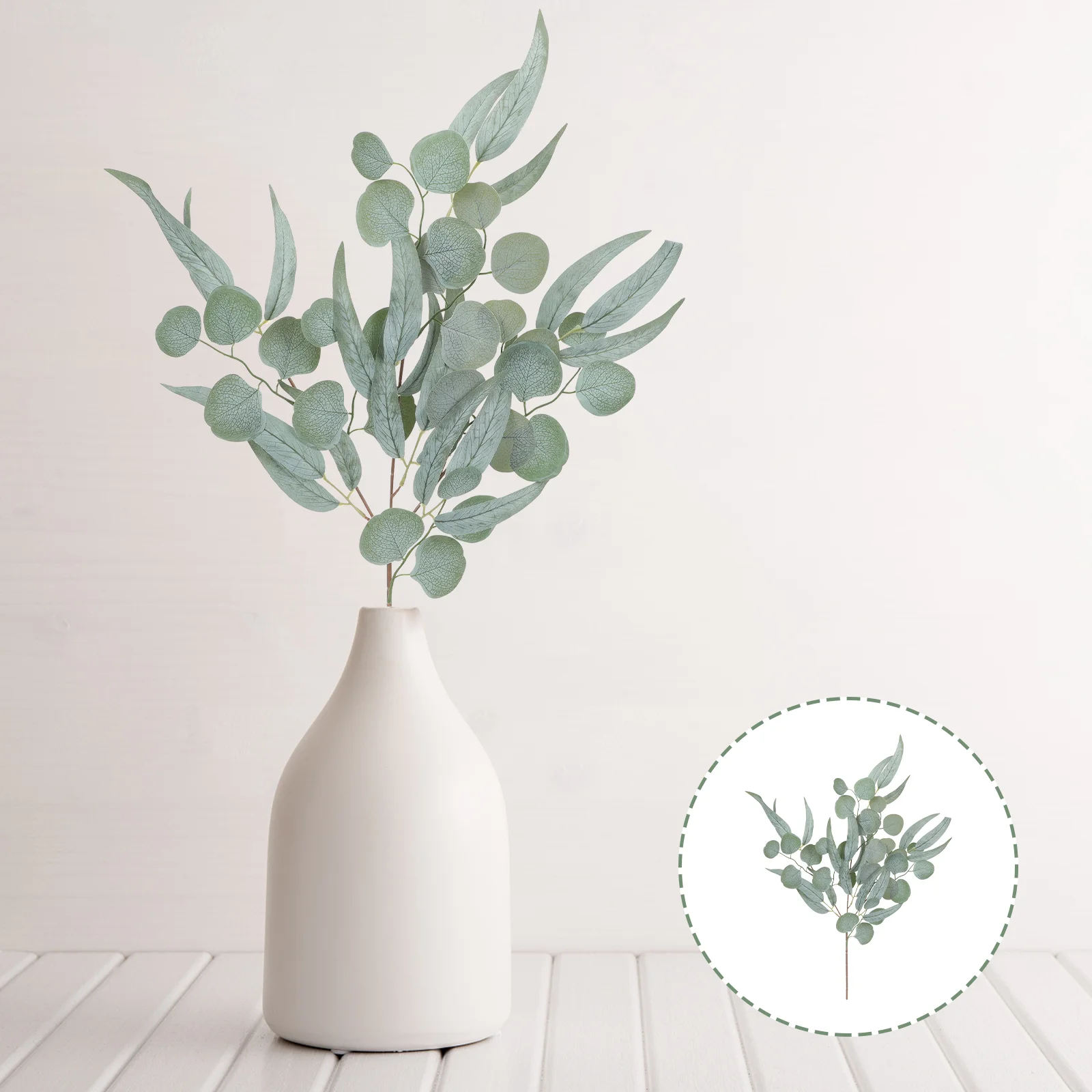 

Eucalyptus Bouquet Branches Floral Stem Leaves Flower Artificial Pick Greenery Stems Faux Spray Wedding Vase Arrangement Leaf